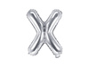 Balon foliowy Litera X 35cm, Srebrna